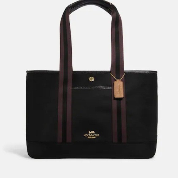 Coach Ellis Pebbled Leather + Nylon Twill New with Box ❤️ - Picture 4 of 15